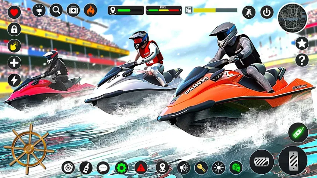 Jetski Boat Racing: Boat Games (Джетски Гонки на лодках) [МОД Бесконечные деньги] Screenshot 5