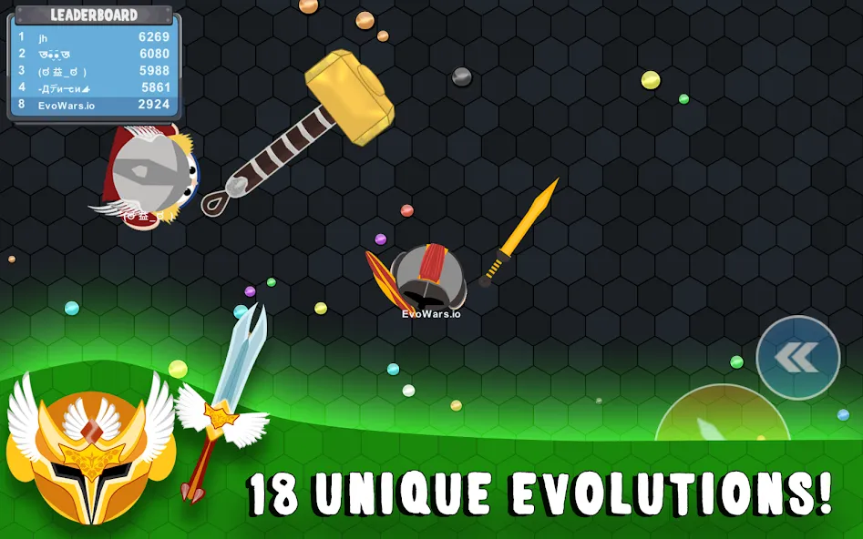 EvoWars.io [МОД Много денег] Screenshot 3