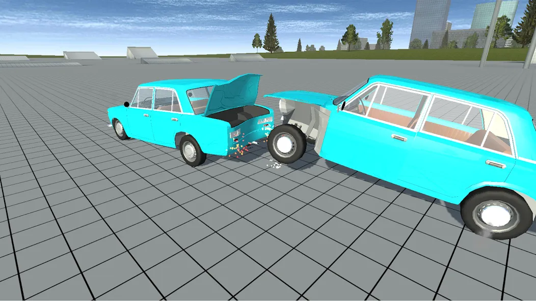 Simple Car Crash Physics Sim (Симулятор физики простого автомобильного столкновения) [МОД Бесконечные деньги] Screenshot 4