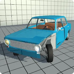 Взломанная Simple Car Crash Physics Sim (Симулятор физики простого автомобильного столкновения)  [МОД Бесконечные деньги]