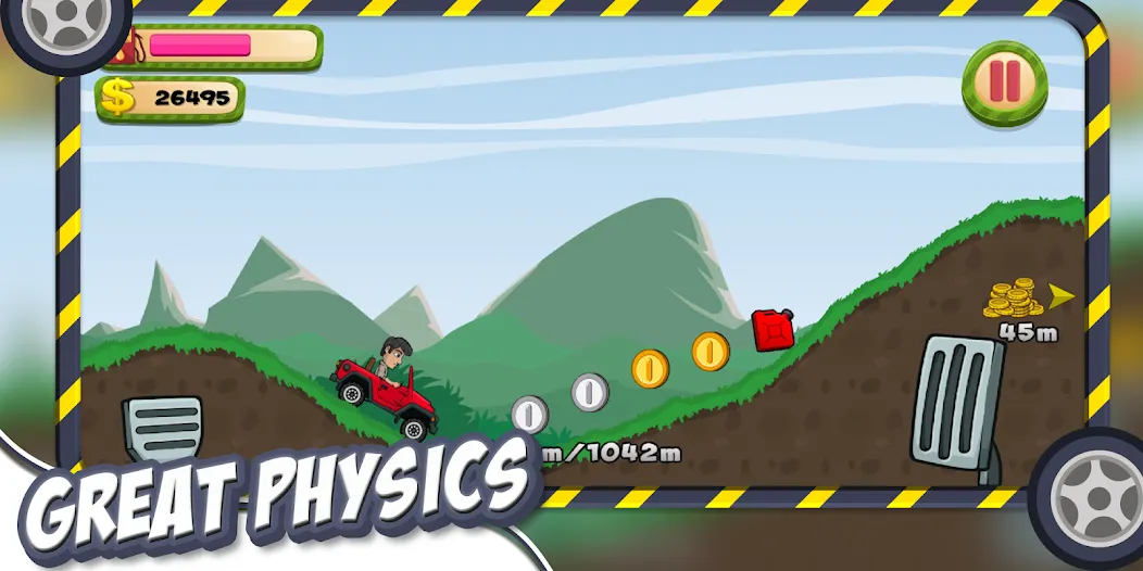 Hill Racing – Offroad Hill Adv (Хилл Рэйсинг) [МОД Unlimited Money] Screenshot 2