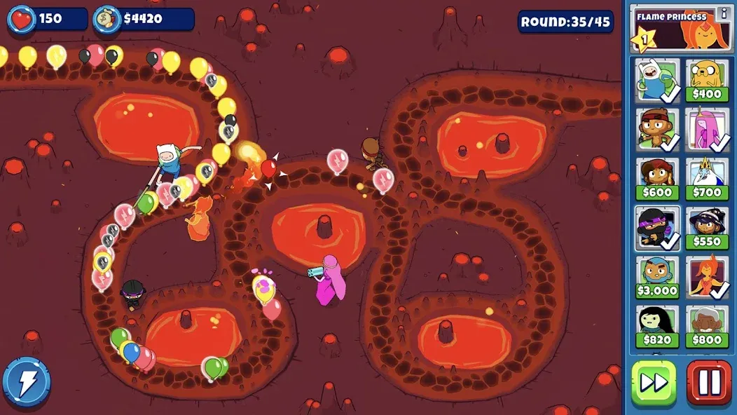 Bloons Adventure Time TD (Блунс Приключения Времени ТД) [МОД Unlocked] Screenshot 4