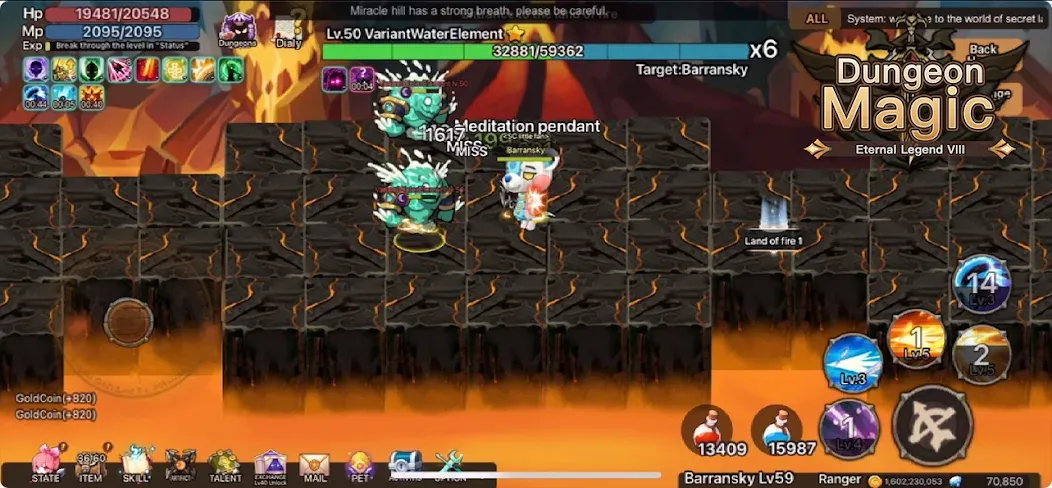 Magic Dungeon:Fallen Angel (Мэджик Данжен) [МОД Бесконечные монеты] Screenshot 3