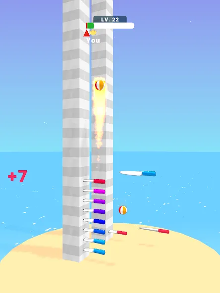 Ball Up: Knife Racing (Болл Ап) [МОД Unlimited Money] Screenshot 5