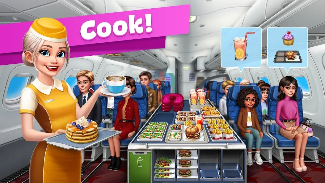 Airplane Chefs - Cooking Game (Эйрплейн Чефз) [МОД Меню] Screenshot 1