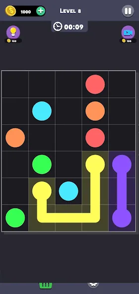 Same Color: Connect Two Dots (Сейм Колор Дот) [МОД Unlimited Money] Screenshot 5