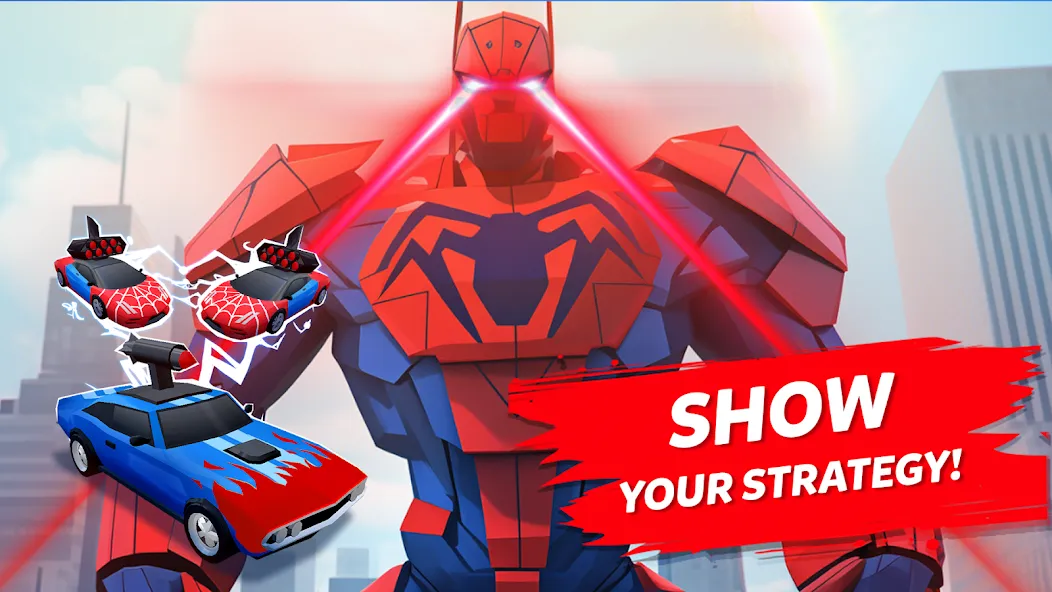 Robot Merge Master: Car Games (Мерж Батл Кар) [МОД Много монет] Screenshot 1