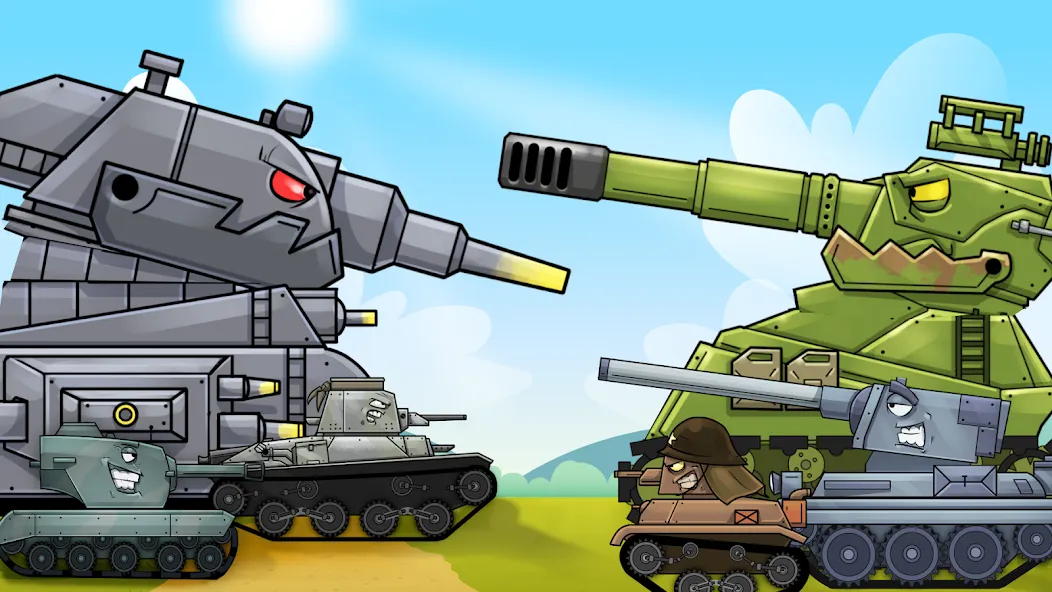 Merge Master Tanks: Tank wars (Мерж Танки) [МОД Unlocked] Screenshot 1