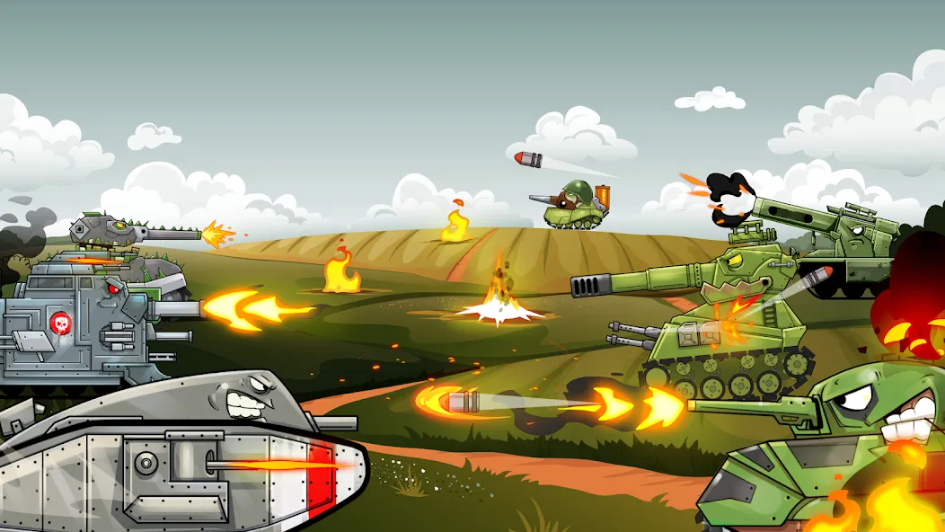 Merge Master Tanks: Tank wars (Мерж Танки) [МОД Unlocked] Screenshot 2