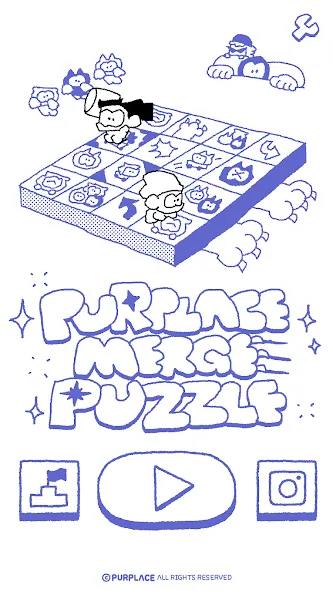 PURPLACE Merge Puzzle (Парплейс Мрдж Паззл) [МОД Много денег] Screenshot 1