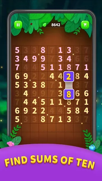 Number Match - Ten Pair Puzzle (Намбер Матч) [МОД Бесконечные монеты] Screenshot 2