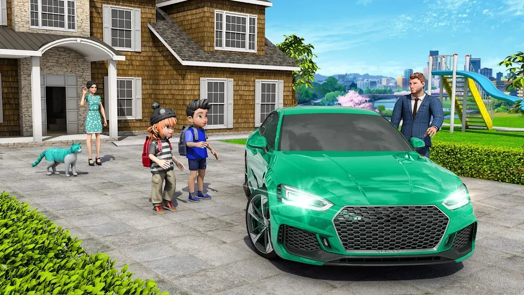 Virtual Mother Simulator 3D (Виртуальные игры богатой материальной жизни) [МОД Бесконечные монеты] Screenshot 1