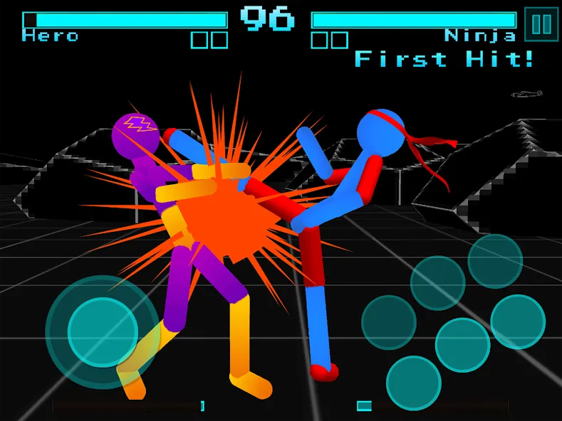 Stickman Fighting Neon Warrior [МОД Бесконечные монеты] Screenshot 5