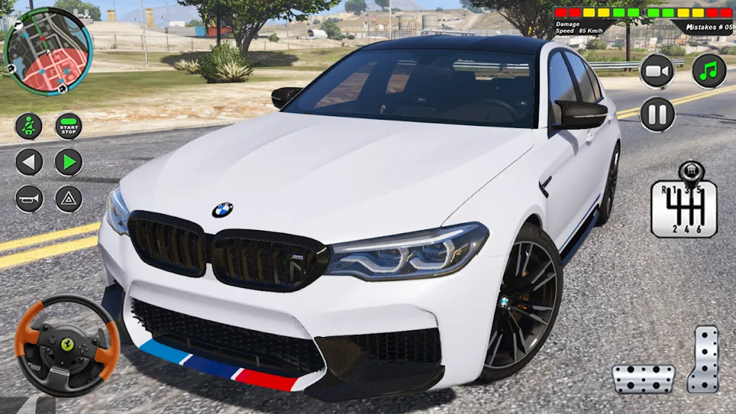 Modern Car Advance Driving 3D [МОД Много денег] Screenshot 1