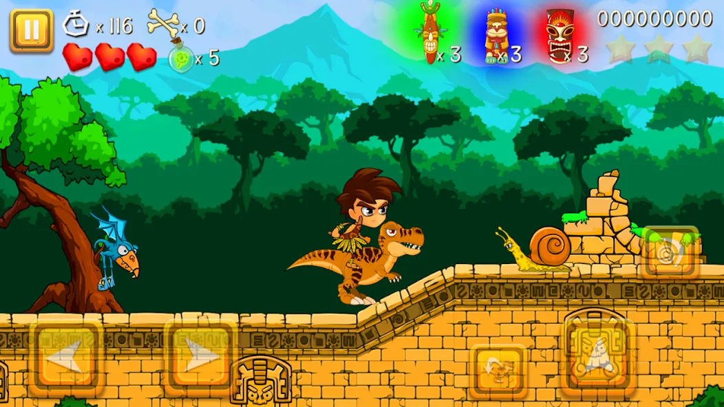 Super Warrior Dino Adventures (Супер Воин Дино Приключения) [МОД Бесконечные монеты] Screenshot 3