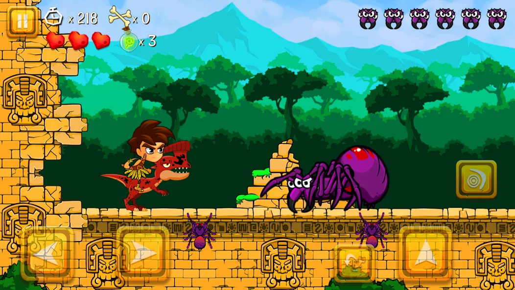 Super Warrior Dino Adventures (Супер Воин Дино Приключения) [МОД Бесконечные монеты] Screenshot 5