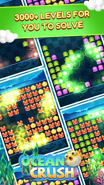 Ocean Crush-Matching Games (Оушен Краш) [МОД Unlimited Money] Screenshot 2