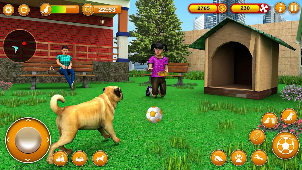 Pet Dog Family Adventure Games [МОД Unlocked] Screenshot 2