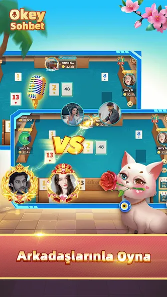 Okey Sohbet: 101 & batak (Окей Сохбет) [МОД Меню] Screenshot 1