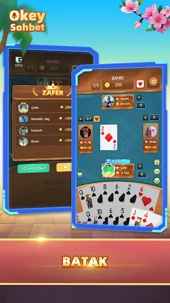 Okey Sohbet: 101 & batak (Окей Сохбет) [МОД Меню] Screenshot 2