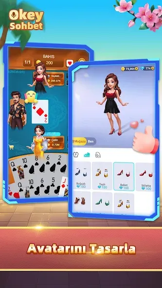 Okey Sohbet: 101 & batak (Окей Сохбет) [МОД Меню] Screenshot 5