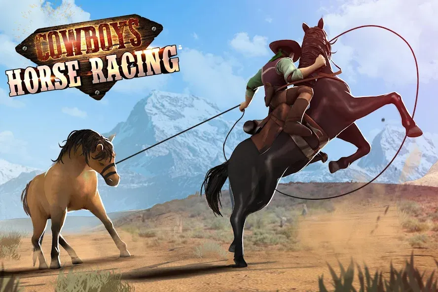 Cowboys Horse Racing Derby [МОД Unlocked] Screenshot 1