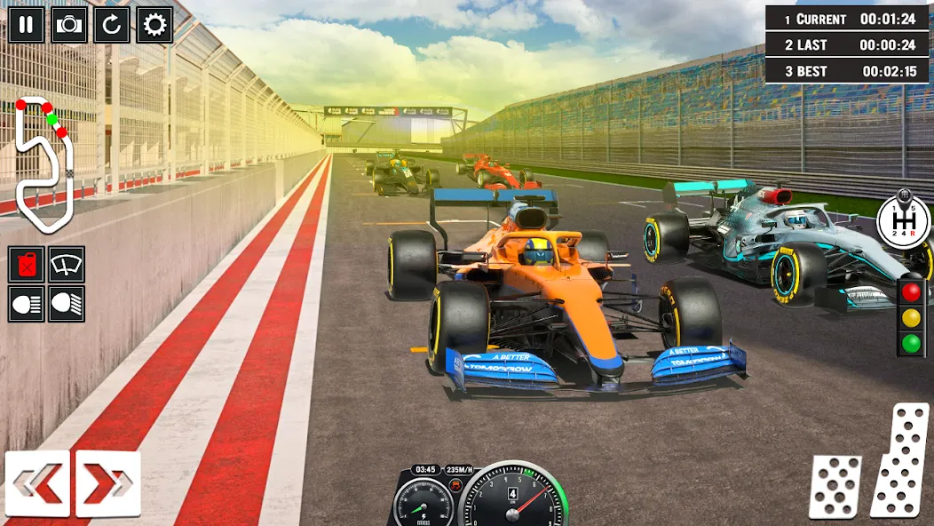 Formula Racing Car Racing Game [МОД Бесконечные монеты] Screenshot 1