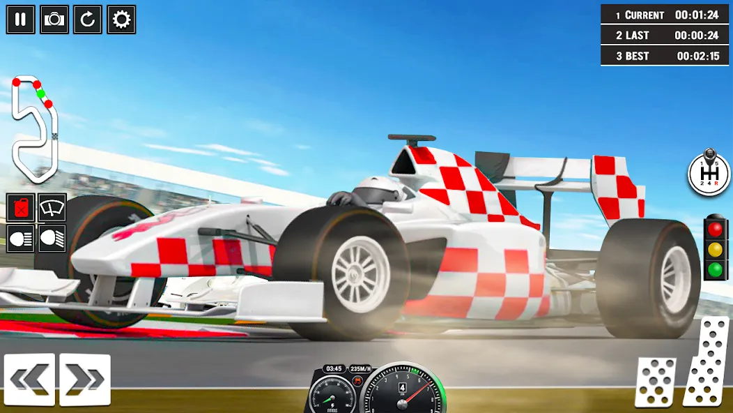 Formula Racing Car Racing Game [МОД Бесконечные монеты] Screenshot 4