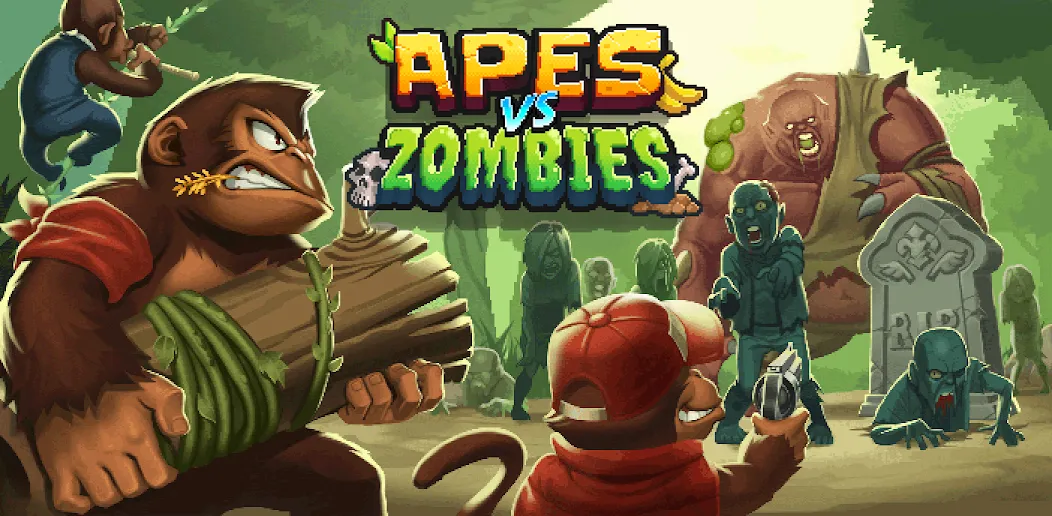 Apes vs. Zombies [МОД Menu] Screenshot 1