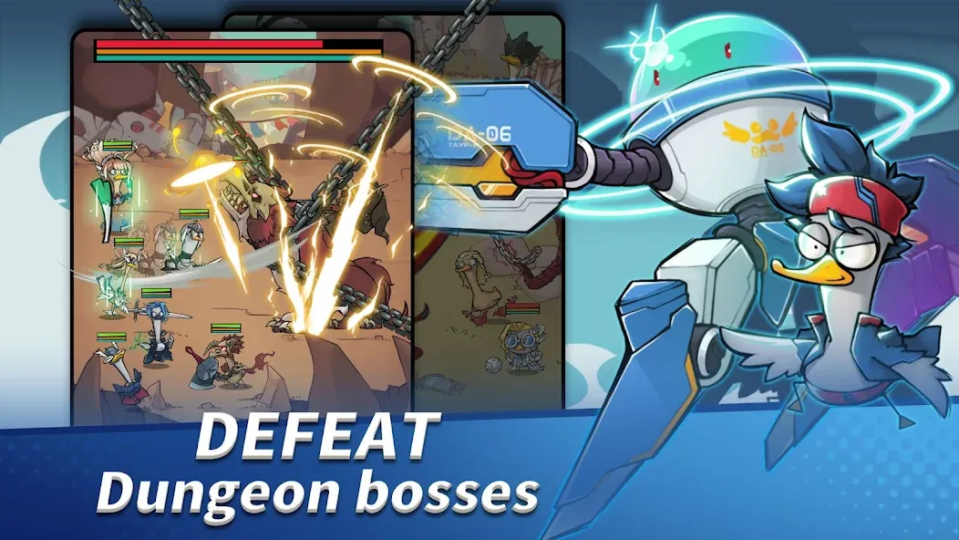 Merge Duck 2: Idle RPG (Мердж Дак 2) [МОД Бесконечные деньги] Screenshot 4