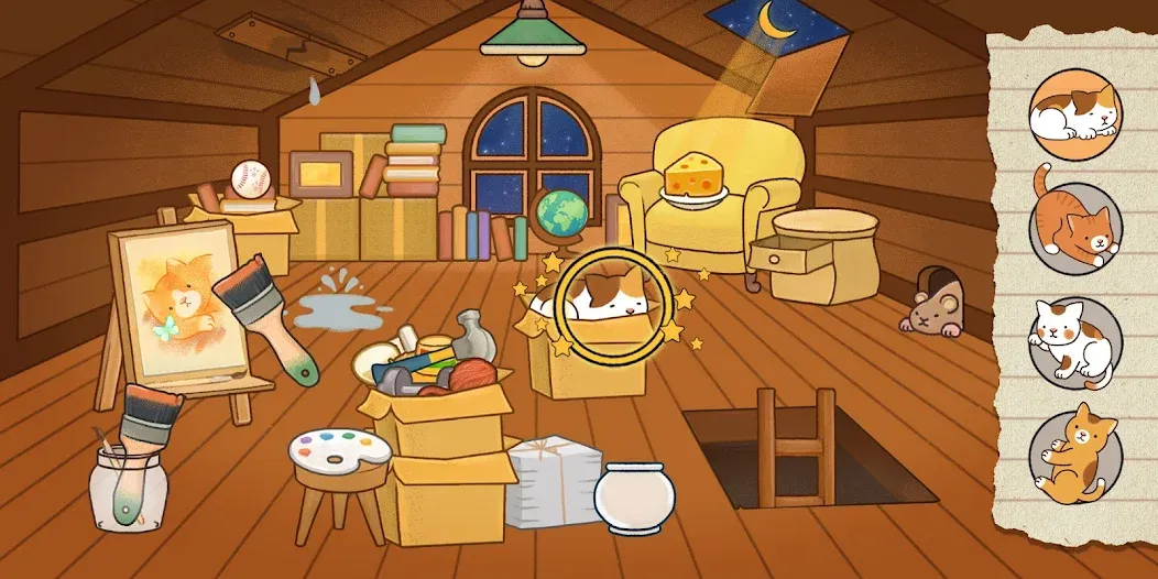 Find Hidden Cats—Detective Mio [МОД Меню] Screenshot 1