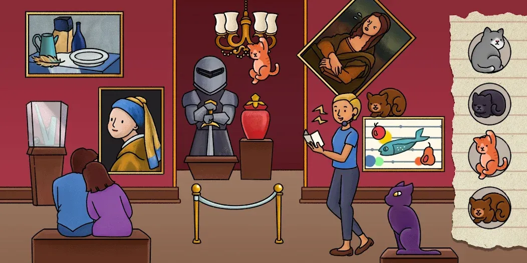 Find Hidden Cats—Detective Mio [МОД Меню] Screenshot 3