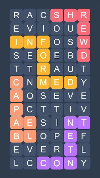 Word Search - Evolution Puzzle [МОД Все открыто] Screenshot 2