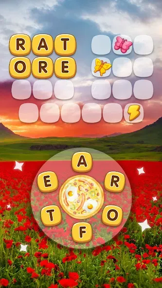 Word Pizza - Word Games [МОД Бесконечные монеты] Screenshot 3