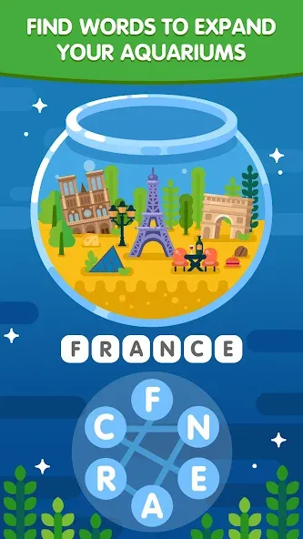 Word Search Sea: Word Puzzle [МОД Много монет] Screenshot 2