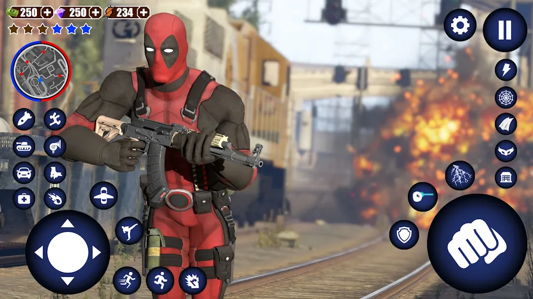 Miami Rope Hero Spider Game [МОД Меню] Screenshot 2