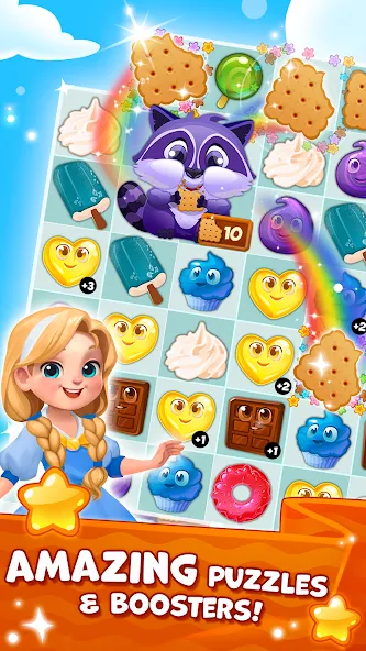 Candy Valley - Match 3 Puzzle [МОД Unlocked] Screenshot 3