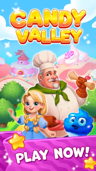 Candy Valley - Match 3 Puzzle [МОД Unlocked] Screenshot 5