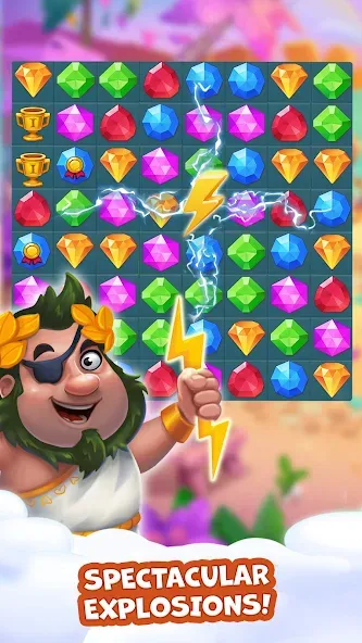 Pirate Treasures: Jewel & Gems [МОД Много денег] Screenshot 3