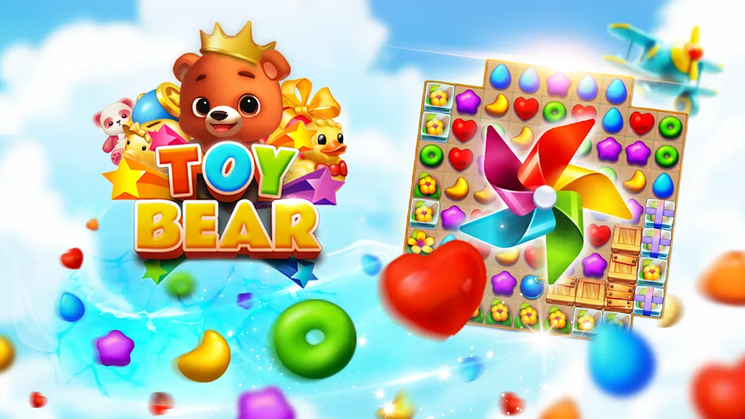 Toy Bear Sweet POP: Match 3 (Той Бир Свит ПОП) [МОД Много монет] Screenshot 5