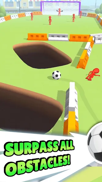 Crazy Kick! Fun Football game [МОД Много монет] Screenshot 4