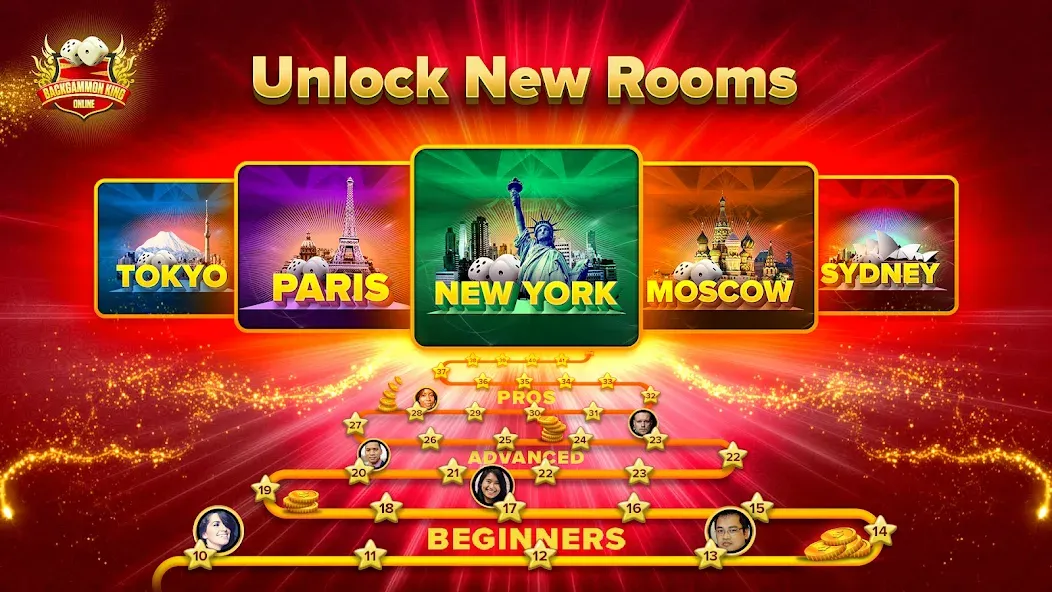 Backgammon King Online [МОД Unlocked] Screenshot 4