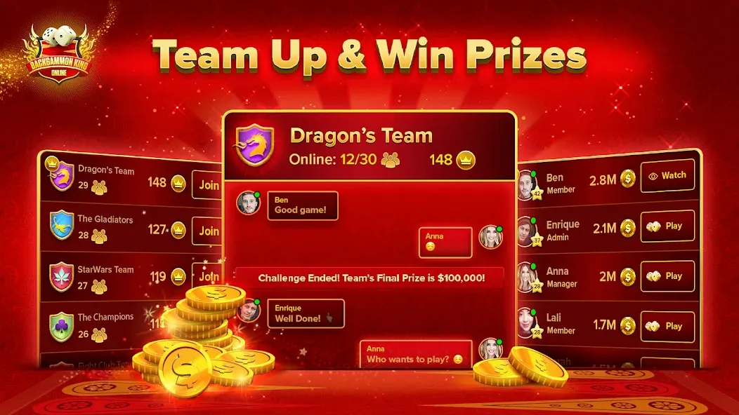 Backgammon King Online [МОД Unlocked] Screenshot 5