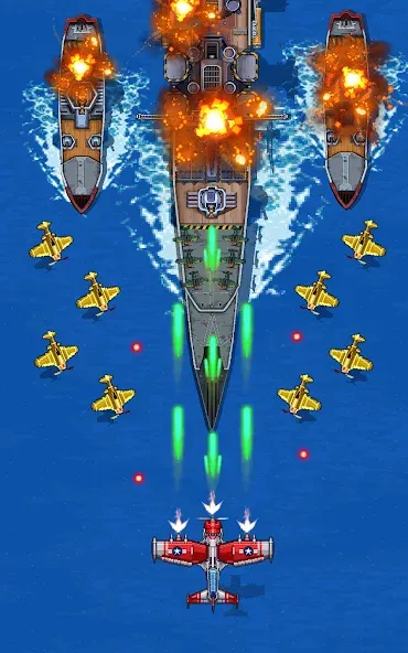 1945 Air Force: Airplane games (тысяча девятьсот сорок пять) [МОД Mega Pack] Screenshot 1