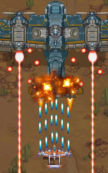 1945 Air Force: Airplane games (тысяча девятьсот сорок пять) [МОД Mega Pack] Screenshot 2