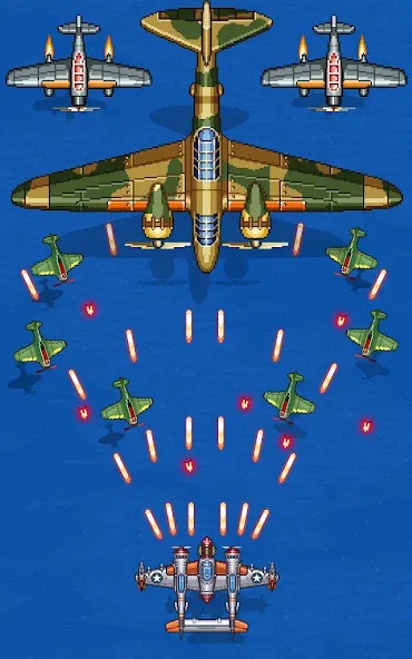 1945 Air Force: Airplane games (тысяча девятьсот сорок пять) [МОД Mega Pack] Screenshot 3