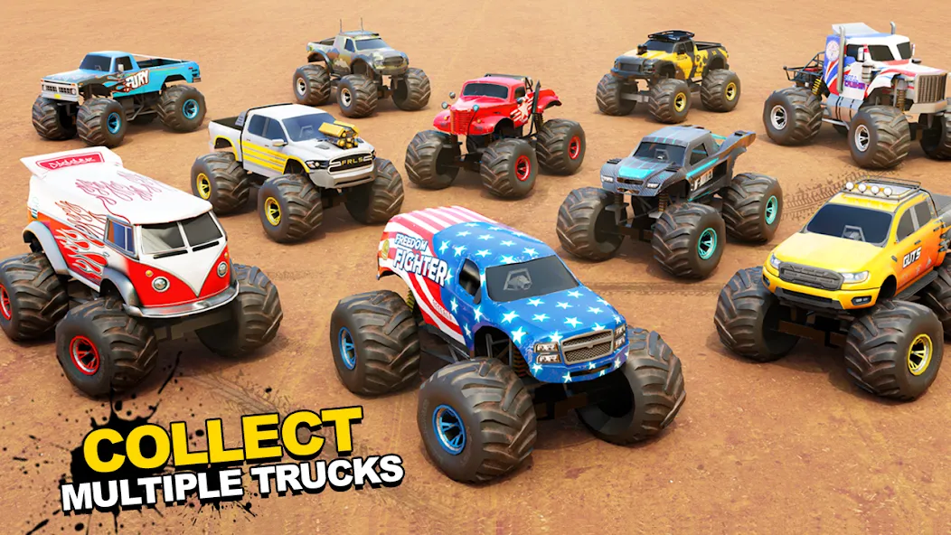 Fearless US Monster Truck Game (Фирлесс ЮЭС Монстер Трак Гейм) [МОД Много денег] Screenshot 2