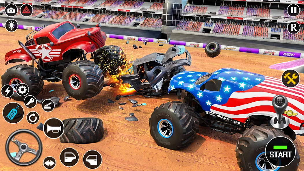 Fearless US Monster Truck Game (Фирлесс ЮЭС Монстер Трак Гейм) [МОД Много денег] Screenshot 4