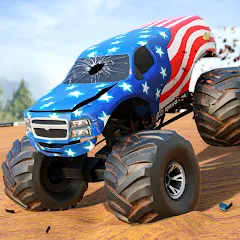 Взломанная Fearless US Monster Truck Game (Фирлесс ЮЭС Монстер Трак Гейм)  [МОД Много денег]