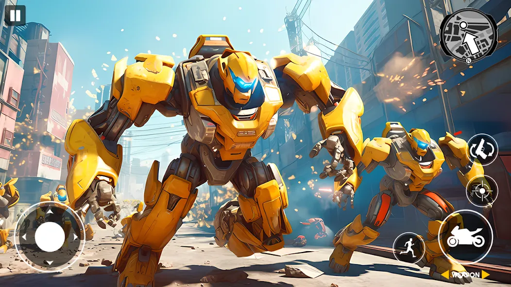 Real Robot Bike Transform Game [МОД Много денег] Screenshot 1